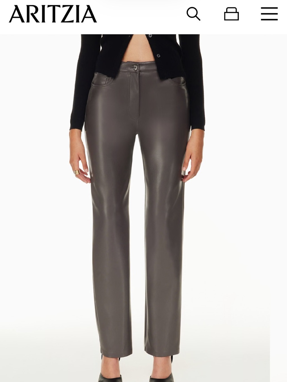 Aritzia Wilfred The Melina Pant - peppercorn grey